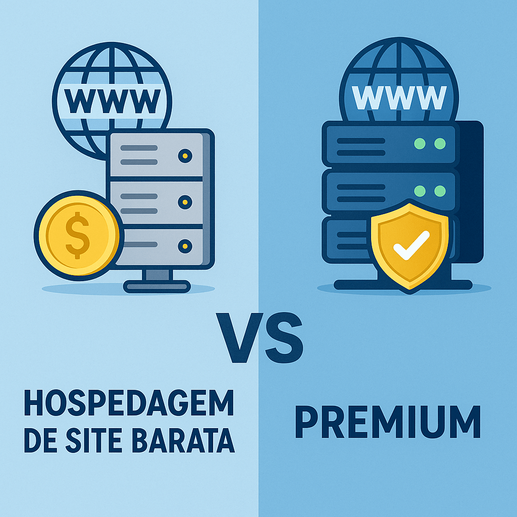Hospedagem de Site Barata vs. Premium